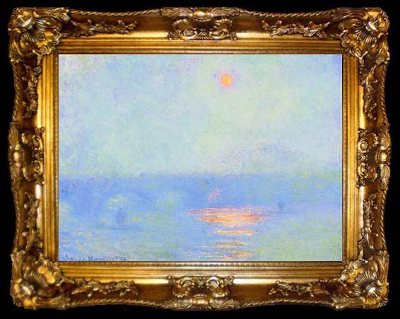framed  Claude Monet Waterloo Bridge, Effect of Sunlight in the Fog, ta009-2
